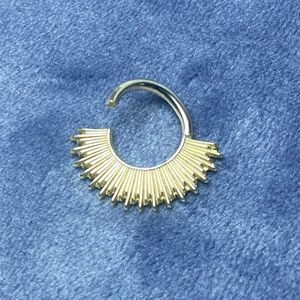 Stick For Stack Seam Ring Yellow Gold Maya Jewelry